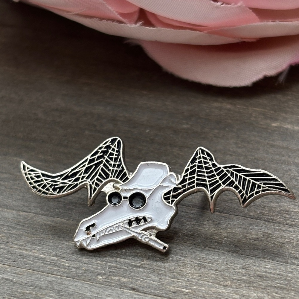 Spirit of Gonzo Bat Skull Pin